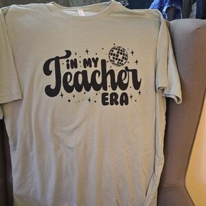 Bella Canvas Light Green 'Teacher Era' Tee